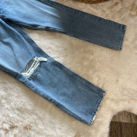 AGOLDE Riley High-Rise Straight Crop in Endeavor 28 - Picture 8 of 16